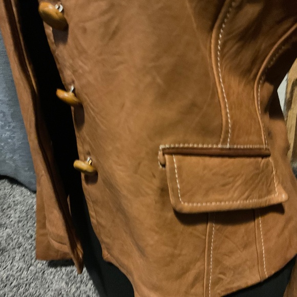 PARRI S Vintage leather jacket made in italy. size 42 - Picture 8 of 14